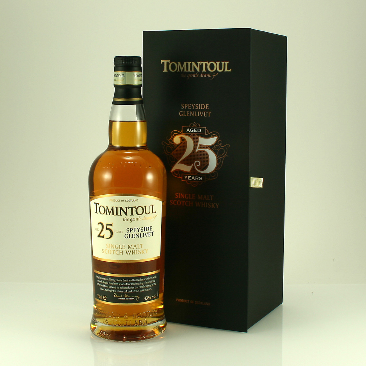 TOMINTOUL（トミントール）ザ ジェントル ドラム グレンリベット 25年 43％ 700ml U23F050100 - 飲料