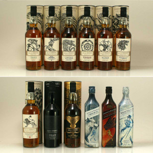 Game of Thrones Special Edition Collection includes all 12 x bottles 70cl