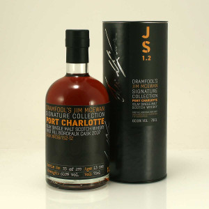Dramfool's Port Charlotte 2007 Jim McEwan Signature Collection Release JS 1.2 Single Cask RO8/152-12 First Fill Bordeaux Cask Islay Single Malt Scotch Whisky 60.9% 70cl Dramfool's Port Charlotte 2007 Jim McEwan Signature Collection Release JS 1.2 Single Cask RO8/152-12 First Fill Bordeaux Cask Islay Single Malt Scotch Whisky 60.9% 70cl