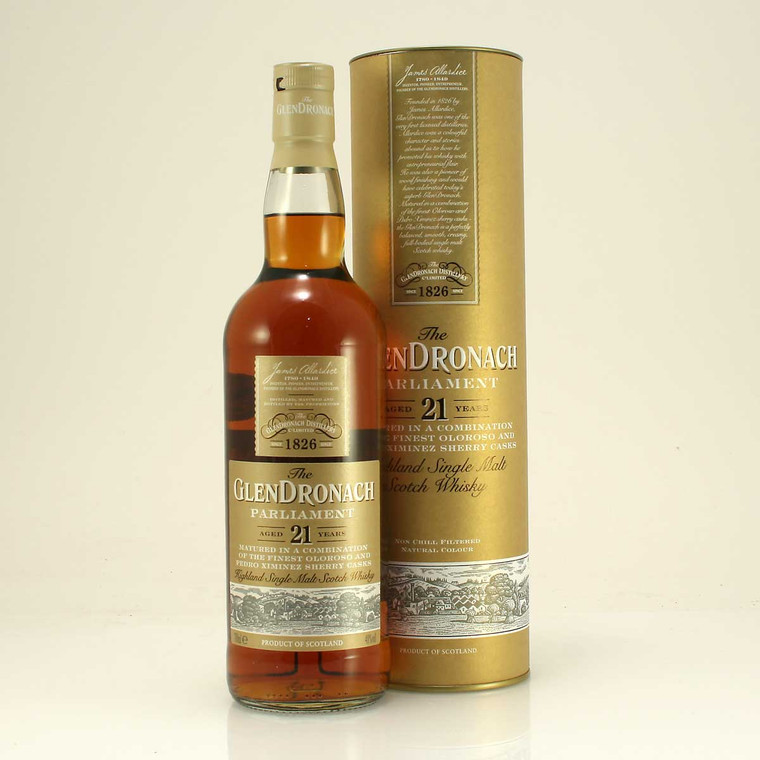 The GlenDronach 21 year old 'Parliament' bottled in 2017 Billy Walker Oloroso and Pedro Ximenez Sherry Finished Highland Single Malt Scotch Whisky 48% 70cl