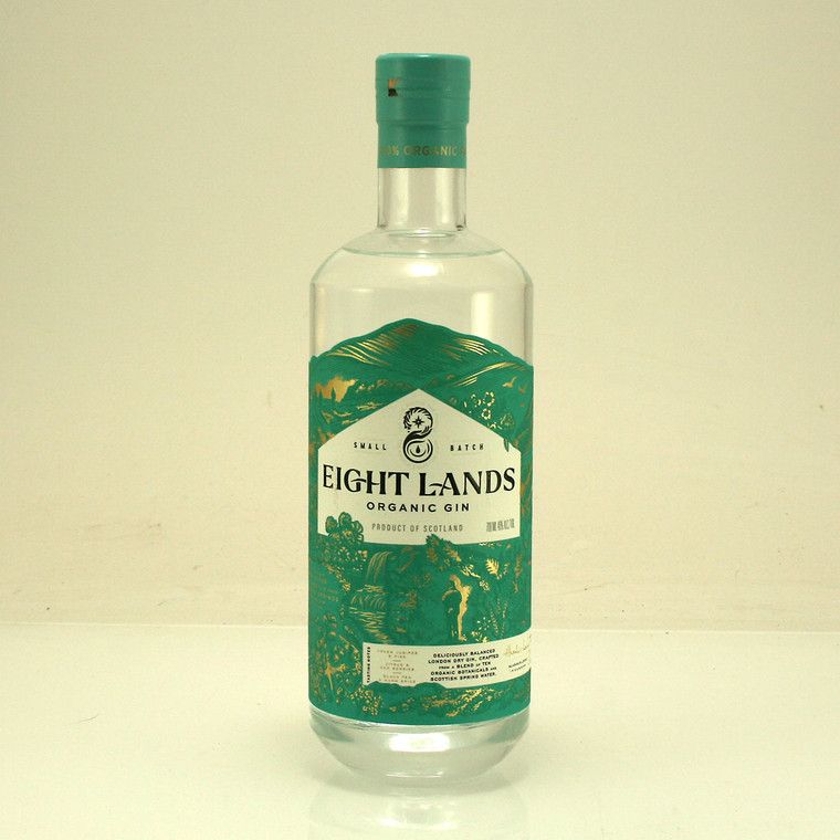 Eight Lands Organic Speyside Gin from The Glenrinnes Distillery 46% 70cl