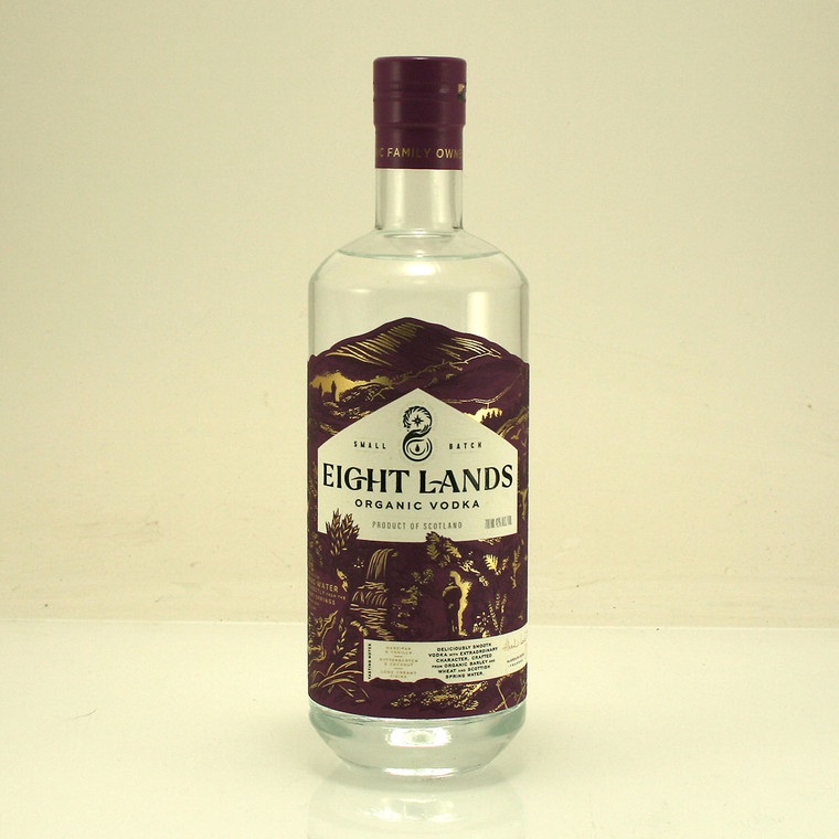 Eight Lands Organic Speyside Vodka from The Glenrinnes Distillery 42% 70cl