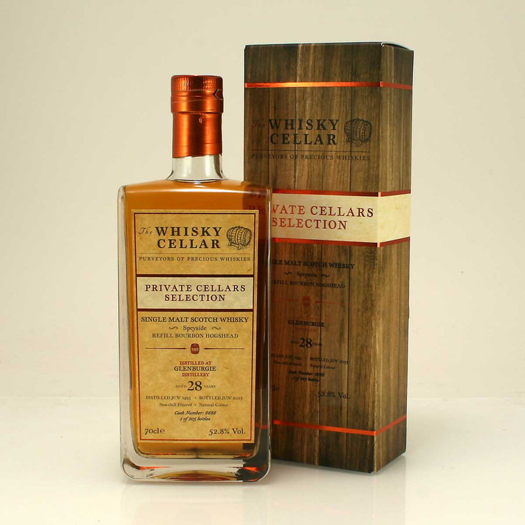 Glenburgie 28 y/o Refill Bourbon Hogshead from The Whisky Cellar Private Cellars Selection 52.8% 70cl