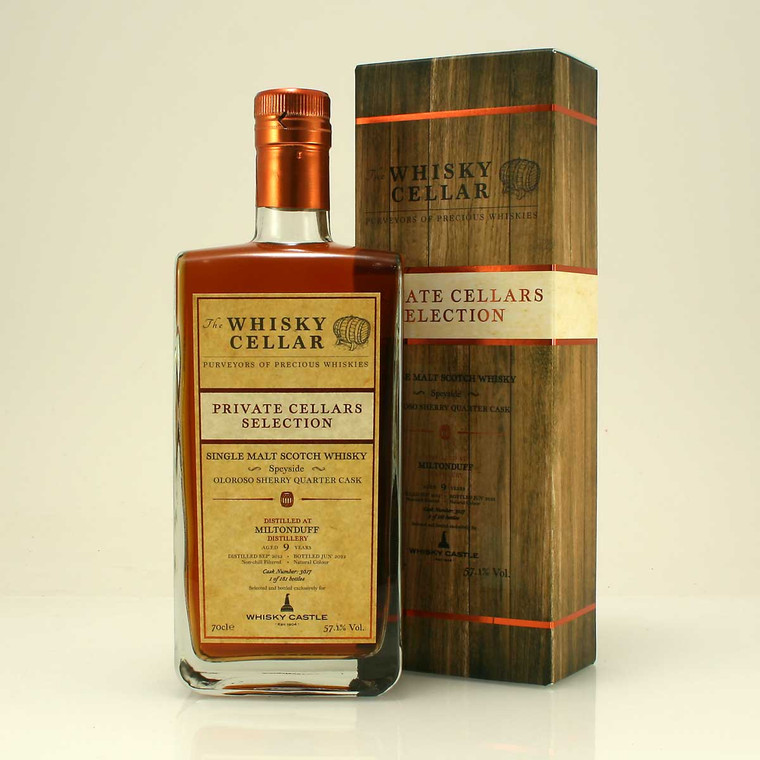 Miltonduff 9 y/o from The Whisky Cellar and Exclusive to The Whisky Castle 57.1% 70cl