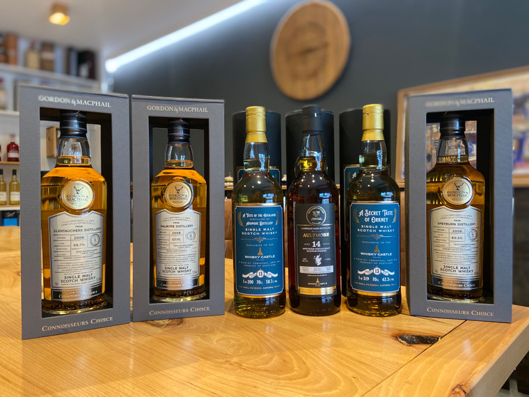 A selection of our Whisky Castle Exclusives