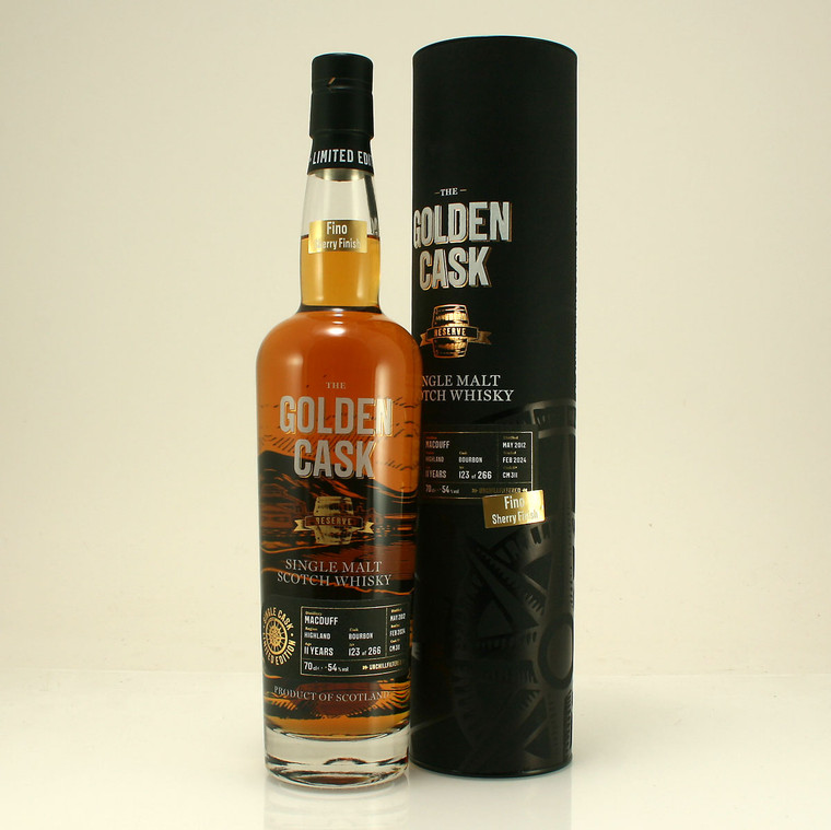Macduff 11 y/o Fino Sherry Finish Highland Single Malt from The Golden Cask Single Cask Limited Edition 54% 70cl