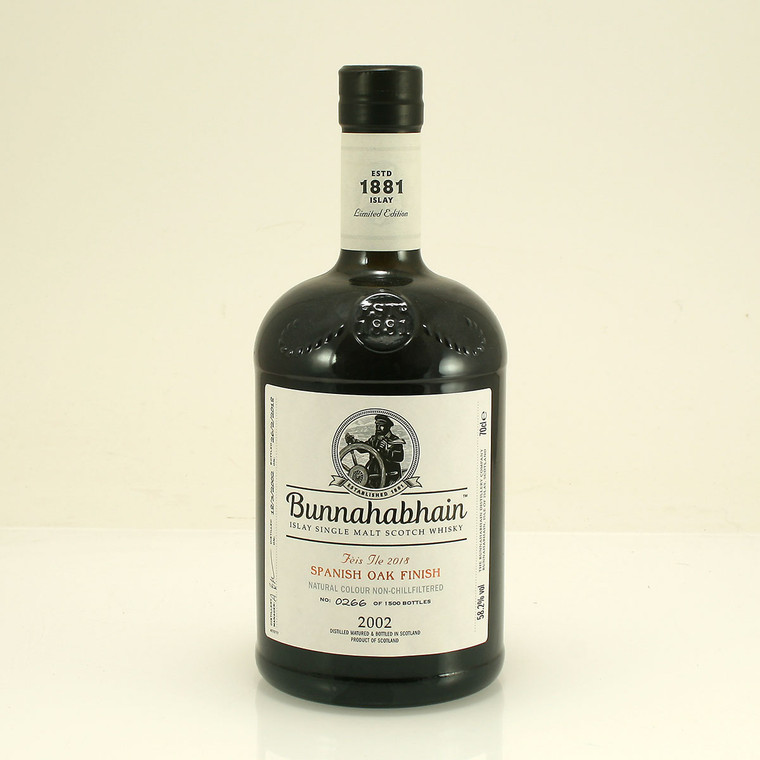 Bunnahabhain 2002 Spanish Oak Finish Feis Ile 2018 Islay Whisky Festival Single Malt Scotch Whisky 58.2% 70cl