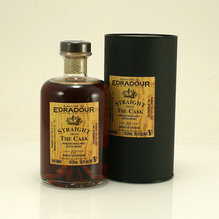 Edradour 10 year old Straight from The Cask Highland Single Malt Scotch Whisky 59.5% 50cl