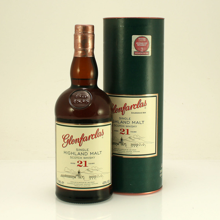 Glenfarclas 21 year old Highland Single Malt Scotch Whisky 43% 70cl..