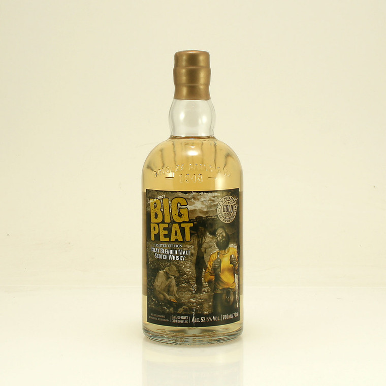 Big Peat Cask Strength Tyndrum Gold Edition Islay Blended Malt Scotch Whisky from Douglas Laing 53.5% 70cl