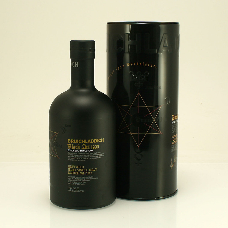 Bruichladdich Black Art 04.1 23 year old, 4th Release, Unpeated Islay Single Malt Scotch Whisky 49.2% 70cl