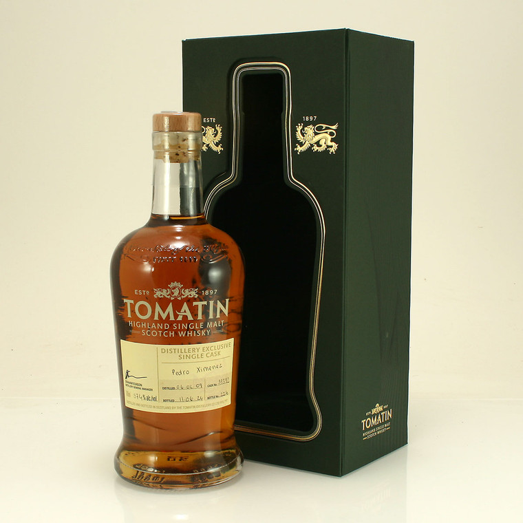 Tomatin Distillery Exclusive Hand Filled at the Distillery Single Cask Pedro Ximenez Highland Single Malt Scotch Whisky 57.4% 70cl