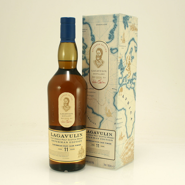 Lagavulin 11 year old Offerman Edition Caribbean Rum Cask Finish Islay Single Malt Scotch Whisky 46% 70cl