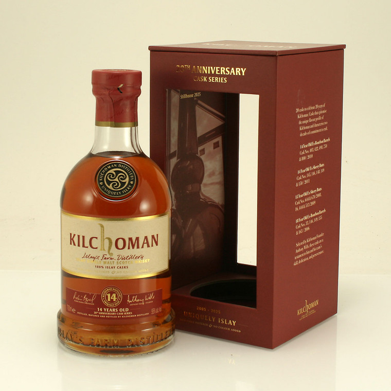 Kilchoman 14 year old '20th Anniversary Cask Series' Islay's Farm Distillery Islay Single Malt Scotch Whisky 55% 70cl