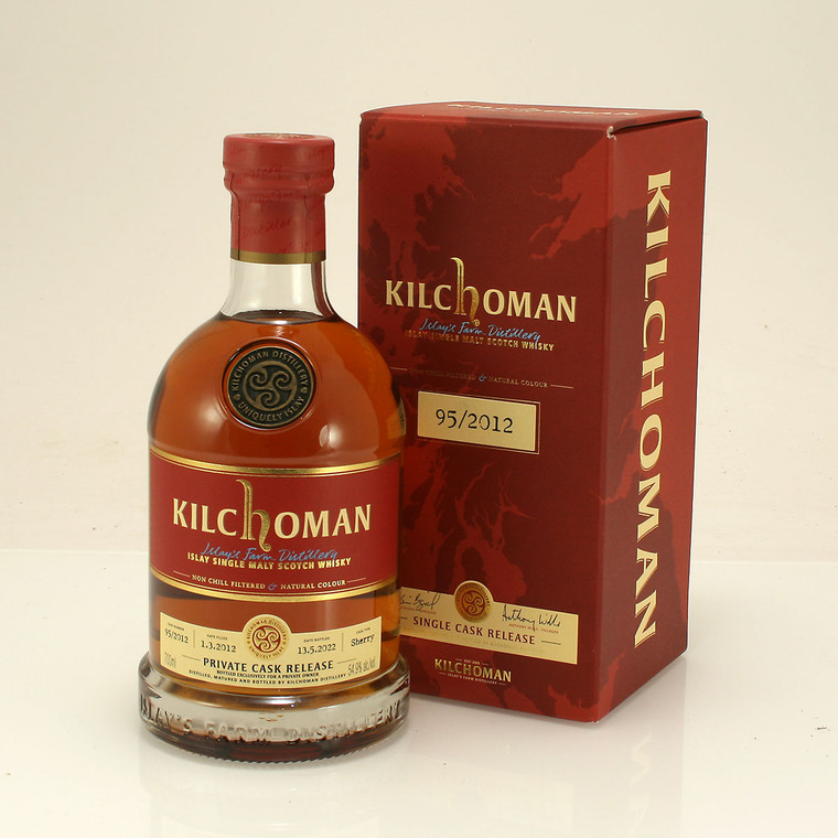 Kilchoman Single Cask 95/2012 Private Cask Release Bottle Number 162 Islay's Farm Distillery Islay Single Malt Scotch Whisky 54.9% 70cl