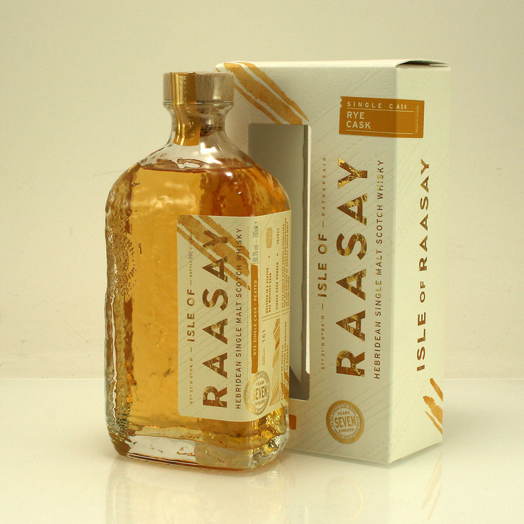 Isle of Raasay Rye Cask 7 year old 'Na Sia' Single Cask Series Peated Hebridean Single Malt Scotch Whisky 60.3% 70cl