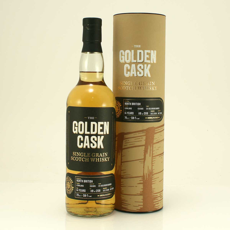 North British 14 y/o Lowland Single Grain Scotch Whisky from The Golden Cask 59.7% 70cl