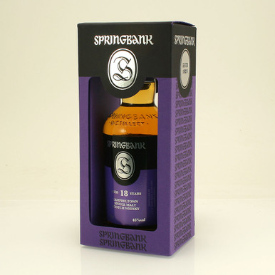 Springbank 18 year old bottled 2017 Campbeltown Single Malt Scotch