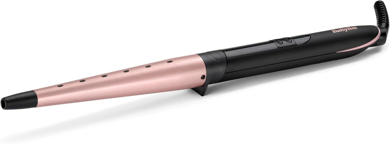 BaByliss 10mm Curling Wand C449E - Quartz-Ceramic Curling Iron For Tight Afro Curls Pink Black C449e 10 Mm