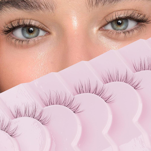 Wispy Lashes Half Lash Pack - Natural & Fluffy Eye Lashes (8MM-12MM) Wispy Lashes Half Lash Pack - Natural & Fluffy Eye Lashes (8MM-12MM)