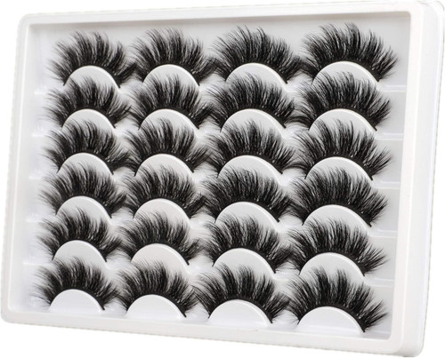 20MM Faux Mink Lashes 3D Pack Dramatic Long False Eyelashes Multipack - 12 Pairs 20MM Faux Mink Lashes 3D Pack Dramatic Long False Eyelashes Multipack - 12 Pairs