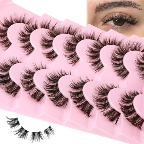 Lash Clusters DIY Lashes Natural Look Cat Eye Clear Band Faux Mink Lashes Pack - 56 Wisps Lash Clusters DIY Lashes Natural Look Cat Eye Clear Band Faux Mink Lashes Pack - 56 Wisps