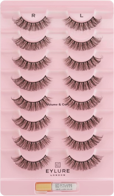 Eylure Lash Board Volume & Curl False Lashes (8 pairs false lashes/glue supplied) Eylure Lash Board Volume & Curl False Lashes (8 pairs false lashes/glue supplied)
