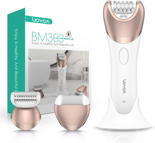 Hair Removal Epilator for Women Cordless & Rechargeable, Epilator Hair Removal with 30 Tweezers (Champagne Gold) Hair Removal Epilator for Women Cordless & Rechargeable, Epilator Hair Removal with 30 Tweezers (Champagne Gold)