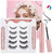 5 Pairs Lashes with 2 tubes Magnetic Eyeliner & Tweezer No Glue Needed Magnetic False Eyelashes 5 Pairs Lashes with 2 tubes Magnetic Eyeliner & Tweezer No Glue Needed Magnetic False Eyelashes