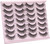 False Eyelashes 14mm Faux 3D Mink Lashes Natural Look Cat Eye Wispy Lashes Pack by Kiromiro, 14 Pairs False Eyelashes 14mm Faux 3D Mink Lashes Natural Look Cat Eye Wispy Lashes Pack by Kiromiro, 14 Pairs