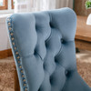 Modern;  High-end Tufted Solid Wood Contemporary Velvet Upholstered Dining Chair with Wood Legs Nailhead Trim 2-Pcs Set