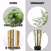 5 Ft Artificial Plant Bamboo Silk Tree Green Indoor-Outdoor Home Decorative Planter