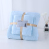 Towels; bath towels; mother and child suits; warp knitted coral velvet; cut edges; thickened water absorbing gift towels; logo towels