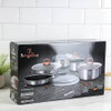 12-Pieces Cookware Set w/ Detached Ergonomic Handle Moonlight