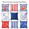 Nautica Blue Reef Square 18" Throw Pillow Cover (Set of 4)