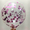 Transparent confetti balloon 12 inch colorful aluminum foil sequin balloon children's day birthday d