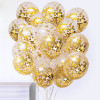 Transparent confetti balloon 12 inch colorful aluminum foil sequin balloon children's day birthday d