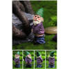4Pcs Fairy Garden Gnomes My Little Friend Drunk Gnome Dwarfs Statue Gifts Decor