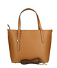 Kristel Large Leather Tote Bag-Tan