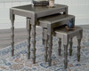Ashley Larkendale Metallic Gray Contemporary Accent Table (Set of 3) A4000353
