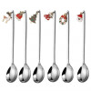 Christmas Coffee Spoons Stainless Steel Tea Scoops Kids Spoon Set Gifts Festival Party