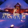 3-pc Lighted Deer Family - Outdoor Christmas; Winter Decoration For Front Yards Christmas Decorations For Home Navidad 2021