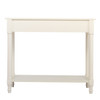 2-Tier Console Table with 2 Drawers; Console Tables for Entryway; Sofa Table with Storage Shelves; Entryway Table Behind Sofa Couch; for Living Room; Kitchen; Cream White