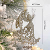 18 PCS Large Christmas Ornaments Set Hanging Christmas Tree Decorations; SnowFlakes Deers Angels Decorative Pendant 2022 Holiday Shatterproof Acrylic Decoracion de Navidad Decors