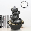 11.4inches Relaxation Water Fountain with Lights for Office and Home Decor