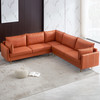 L-shaped Corner Sectional Technical leather Sofa