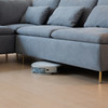 Modular L-shaped Corner sofa ; Left Hand Facing Sectional Couch;  Grey Cotton Linen-90.9''