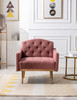Accent Chair ,leisure single sofa with Rose Golden feet