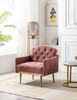 Accent Chair ,leisure single sofa with Rose Golden feet