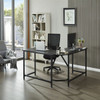 L Shaped Gaming Desk Corner Computer Desk Home Office Computer Table XH